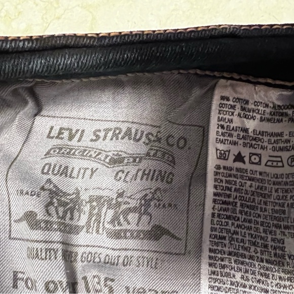 LEVIS- MEN’s BLACK JEANS- 506 Standard 36x34 | 98% cotton - Picture 2 of 7